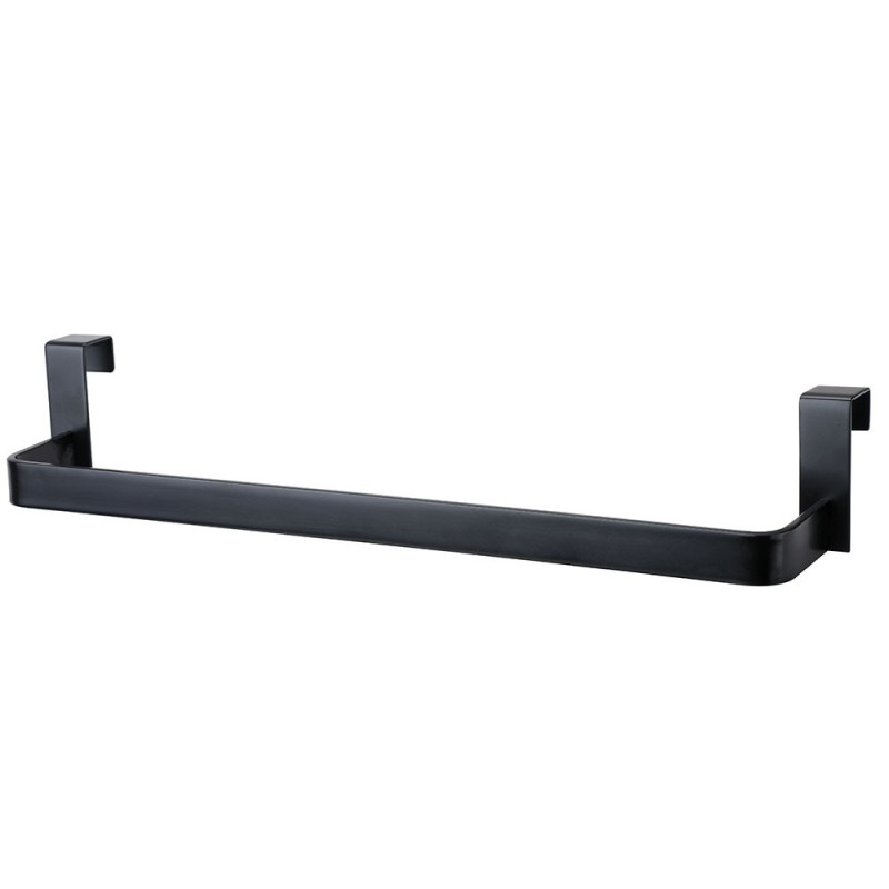 Toallero de mueble lateral sin taladros 36 cm negro