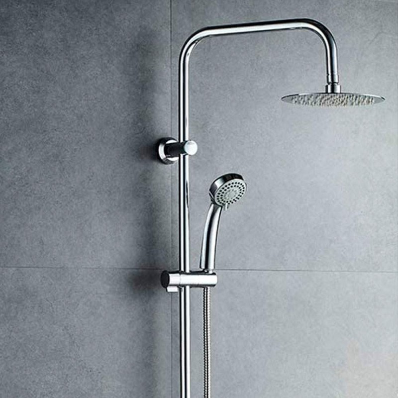 Tubo de columna de ducha RAPID con soporte de pared ajustable