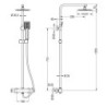 Columna termostática Quad 75-125 cm