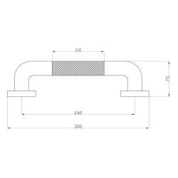 Asa de Seguridad 30 cm Black Antideslizante