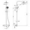 Columna termostática Round 75-125 cm