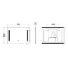 Espejo rectangular LED DOPPIO de 80x60