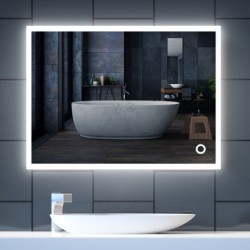 Espejo rectangular LED URBAN de 80x60