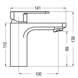 Grifo monomando de lavabo CHEROKEE