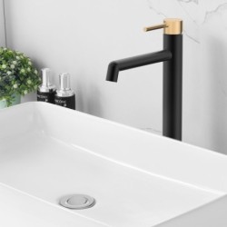 Grifo monomando de lavabo alto OSLO Black ORO