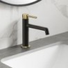 Grifo monomando de lavabo OSLO Black ORO